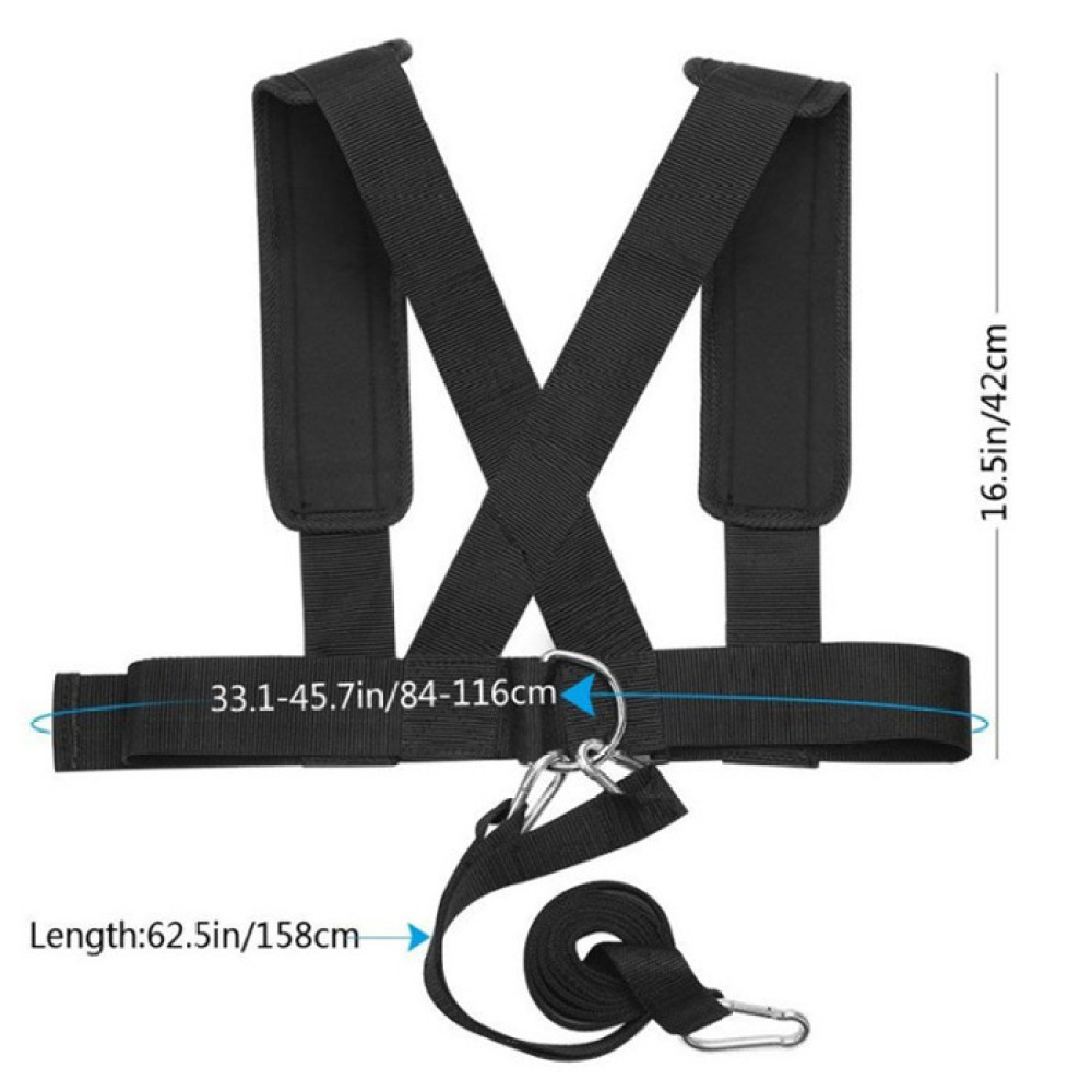 Crossfit Workout Gear - Performance Resistance Sled Harness Vest Sprint