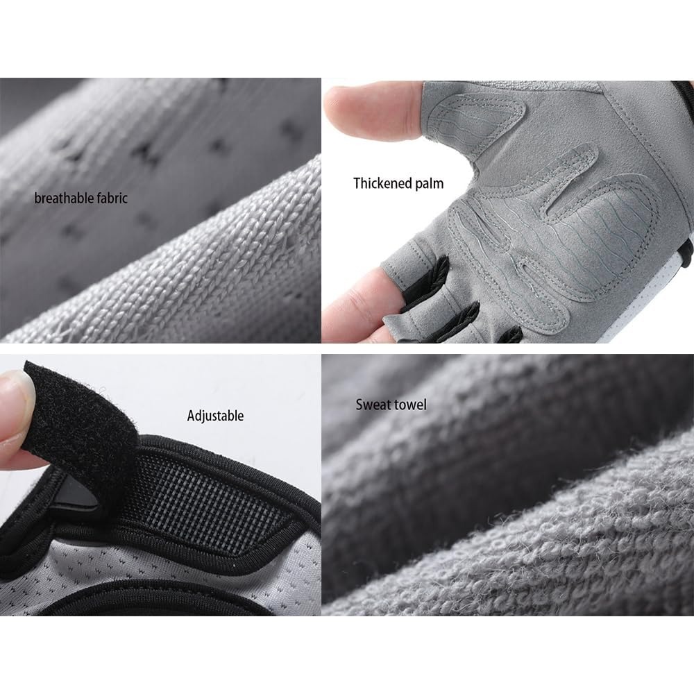 Fingerless Workout Gloves for  - огляд і ціна Crossfit Workout With Equipment