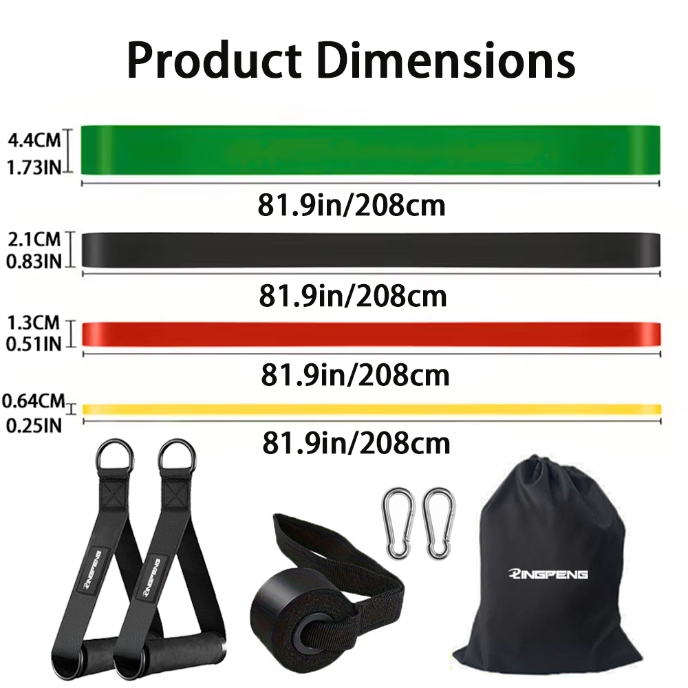 10Pcs 4-Level Resistance Bands - огляд і ціна Pull Up Assist Band