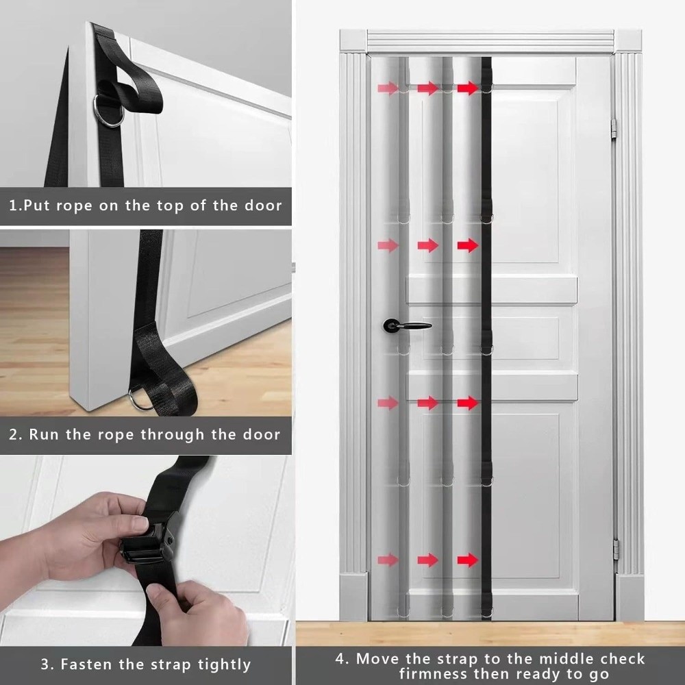 Home Fitness Door Anchor Strap - огляд і ціна Pull Up Assist Band