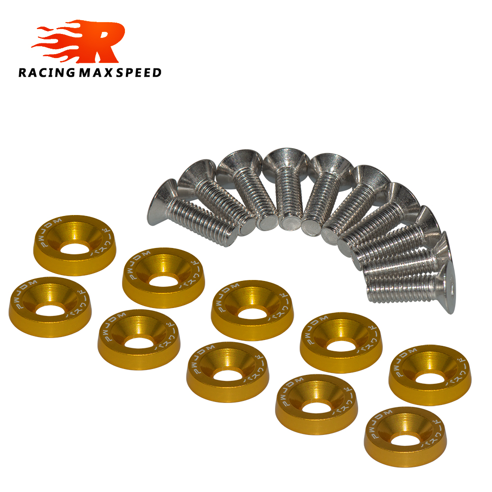 10PCS M6 JDM Car Modified Hex  - огляд і ціна Bumper Plate 10Kg