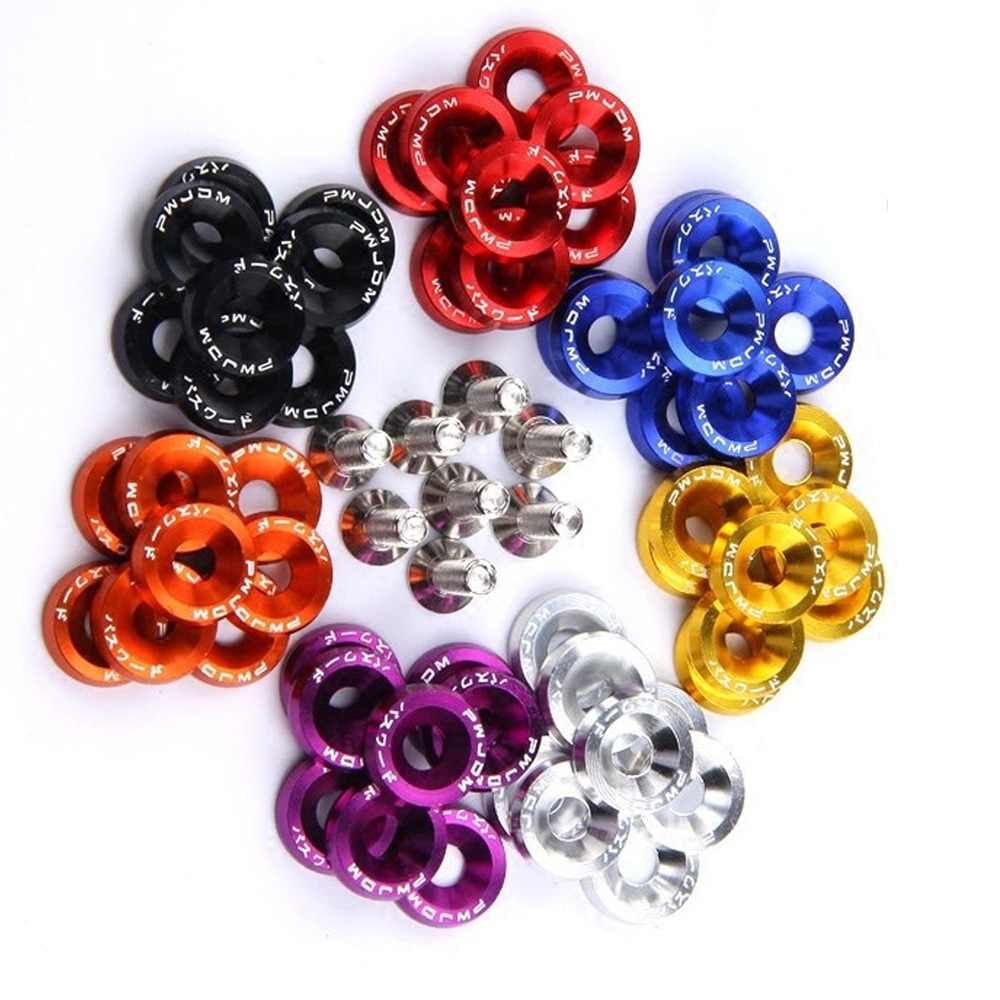 10PCS M6 JDM Car Modified Hex  - огляд і ціна Bumper Plate 10Kg