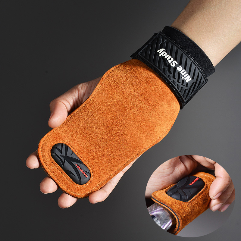 Cowhide Gym Grips Gloves Weigh - огляд і ціна Crossfit Workout With Equipment