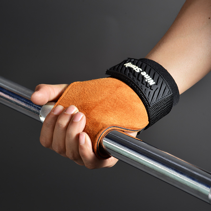 Cowhide Gym Grips Gloves Weigh - огляд і ціна Crossfit Workout With Equipment