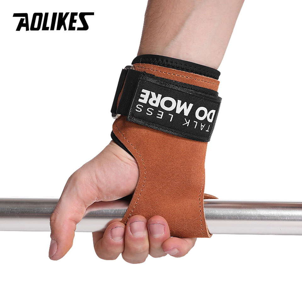 AOLIKES Cowhide Gym Grips Glov - огляд і ціна Crossfit Workout With Equipment