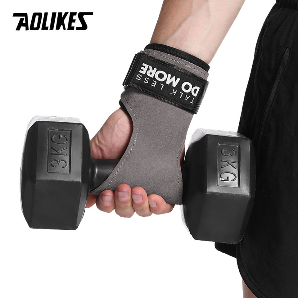 AOLIKES Cowhide Gym Grips Glov - огляд і ціна Crossfit Workout With Equipment