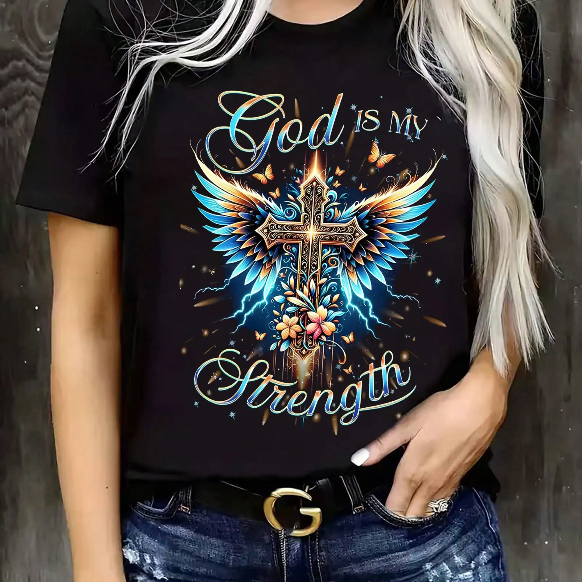 Women's -Based T-Shirt - God I - огляд і ціна Crossfit Event