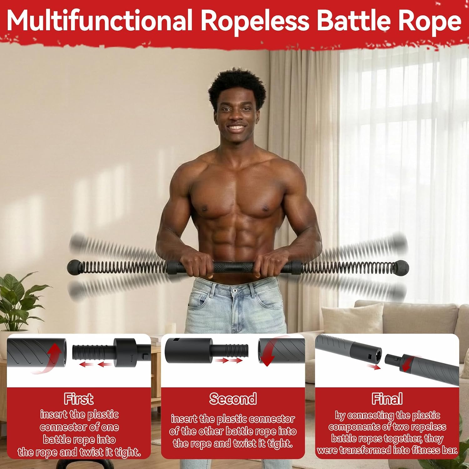 2-in-1 Upgraded Cordless Battl - огляд і ціна Crossfit Workout Gear