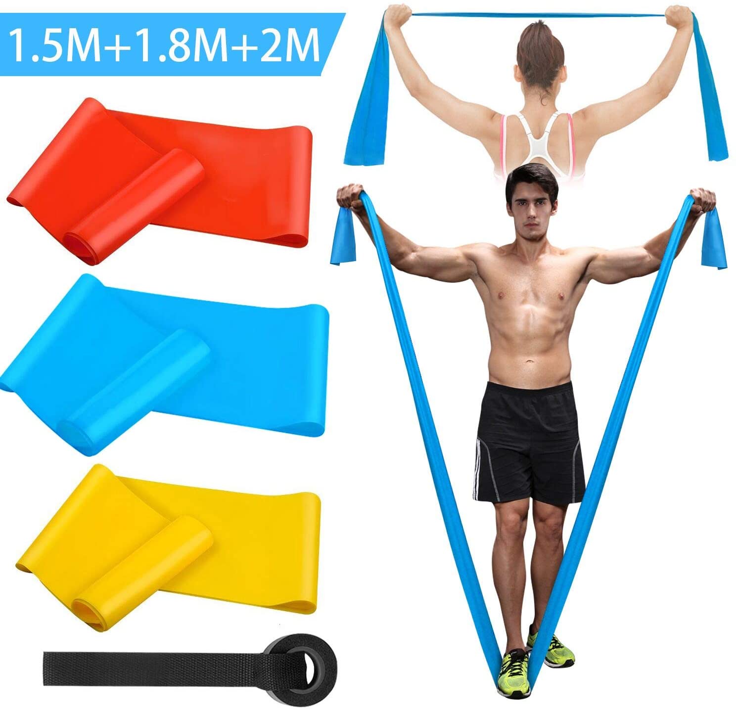 Elastic Fitness Bands 3Pcs Res - огляд і ціна Crossfit Workout With Equipment